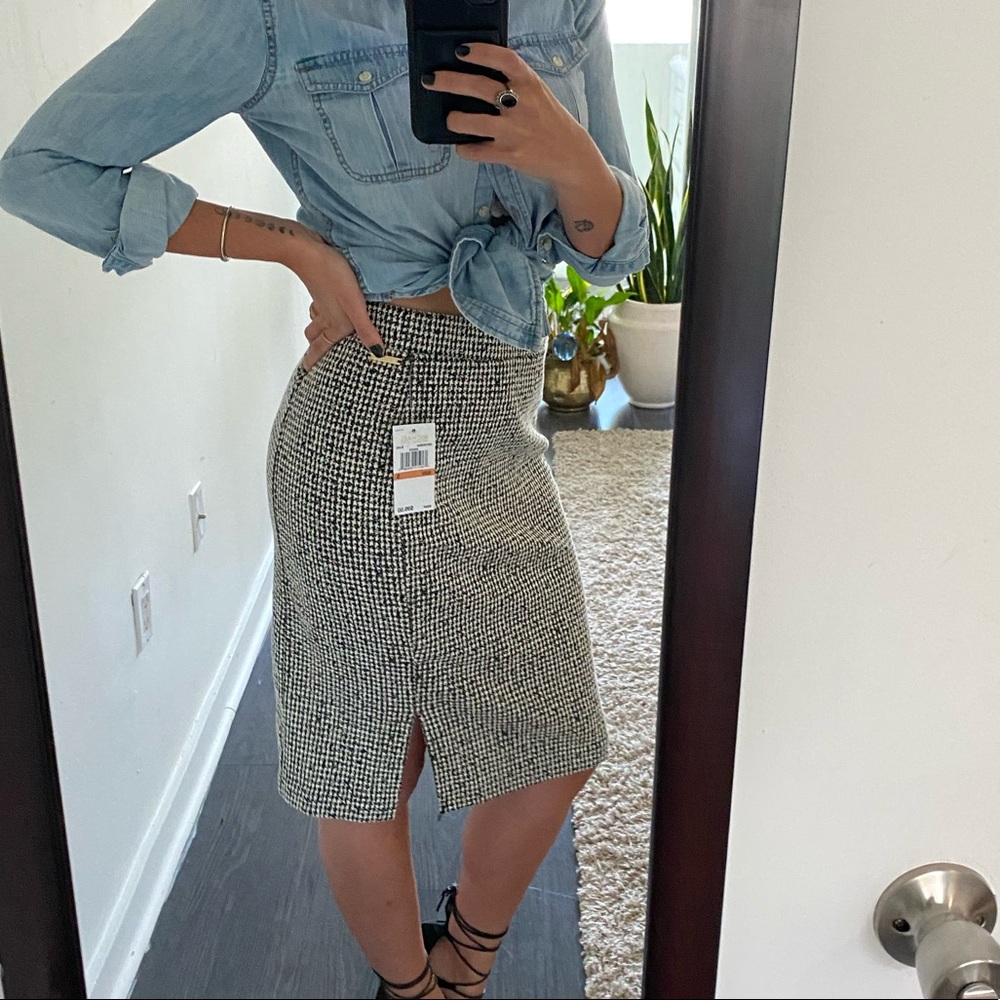 Michael Kors Slit-Hem Pencil Skirt